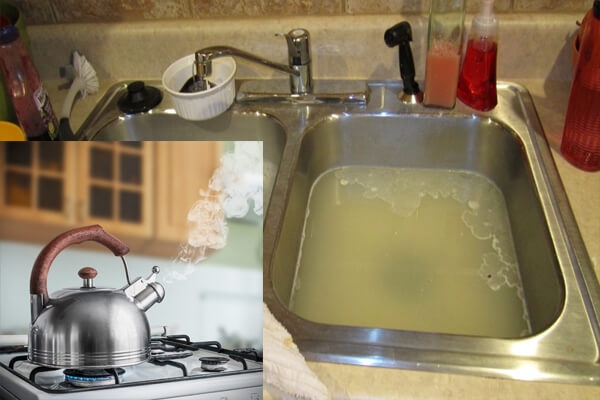 mẹo thông tắc bồn rửa bát