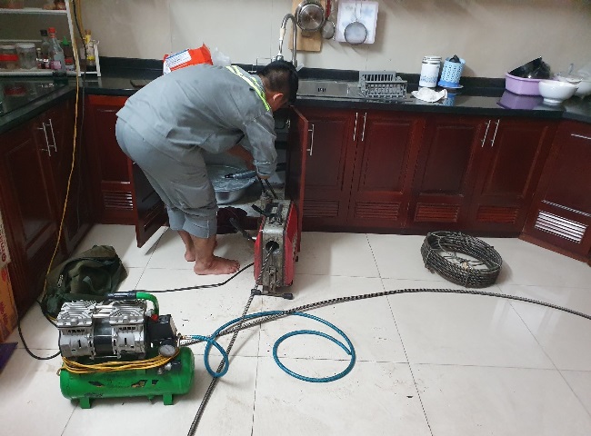 thông bồn rửa chén bình dương