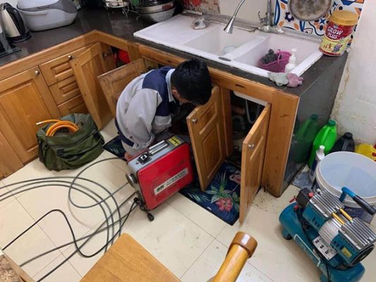 thông tắc chậu rửa bát hải phòng