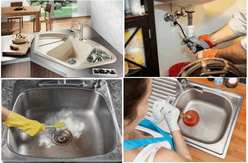 Công nghệ máy lò xo thông bồn rửa chén Dĩ An an toàn tuyệt đối