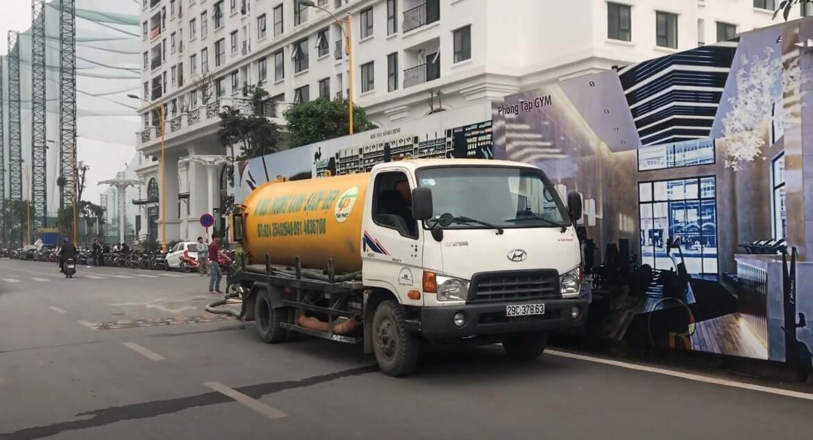 Dịch vụ hút hầm cầu huyện Vĩnh Thạnh xử lý chất thải ngầm