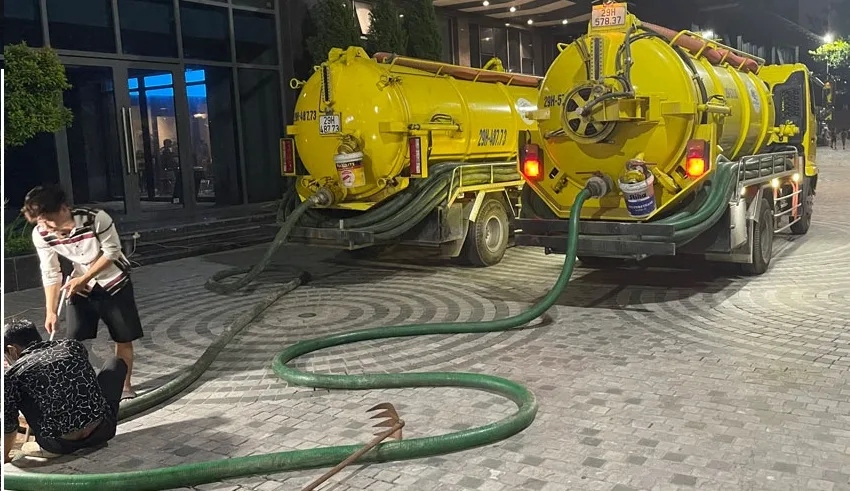 Quy trình triển khai thi công hút hầm cầu Huyện Thống Nhất