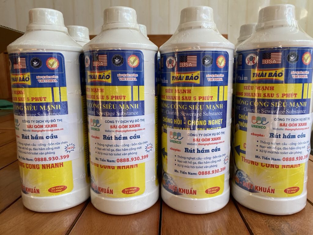 dung dịch thông bồn cầu